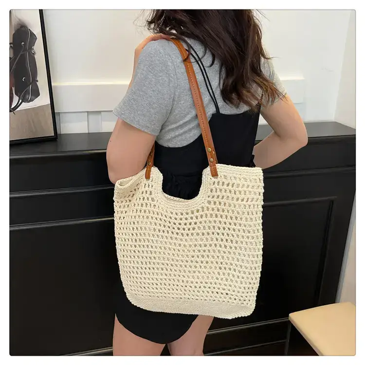 Cotton Woven Beach Bag for Women Large Capacity — feature 16