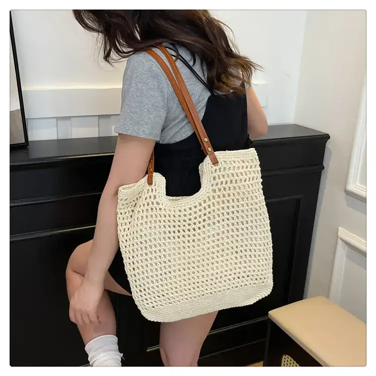 Cotton Woven Beach Bag for Women Large Capacity — feature 18
