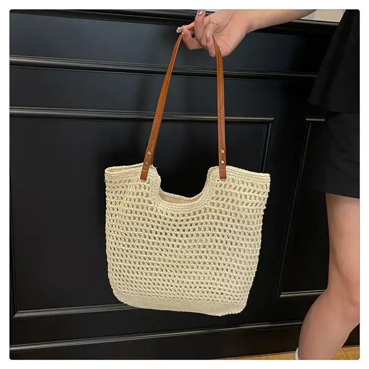 Cotton Woven Beach Bag for Women Large Capacity — feature 19