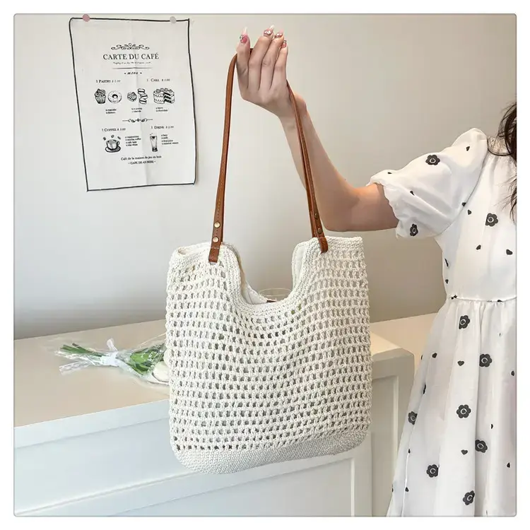 Cotton Woven Beach Bag for Women Large Capacity — feature 24