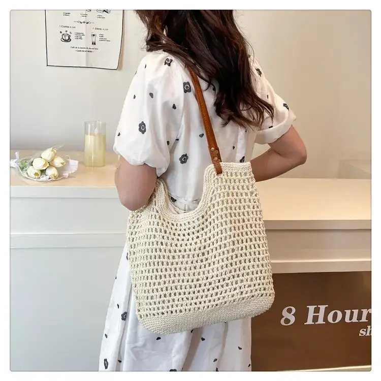 Cotton Woven Beach Bag for Women Large Capacity — feature 27