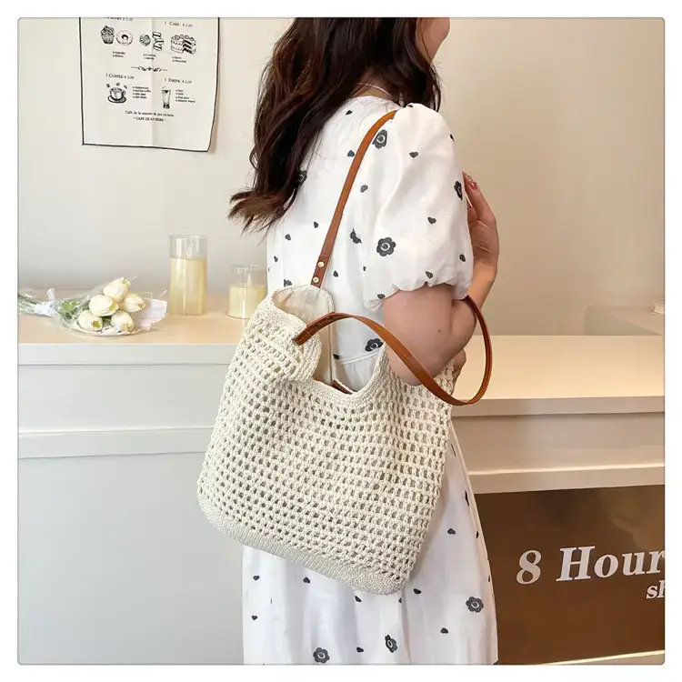 Cotton Woven Beach Bag for Women Large Capacity — feature 29