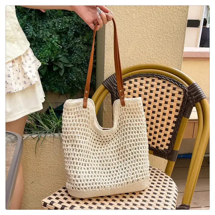 Cotton Woven Beach Bag for Women Large Capacity — feature 43