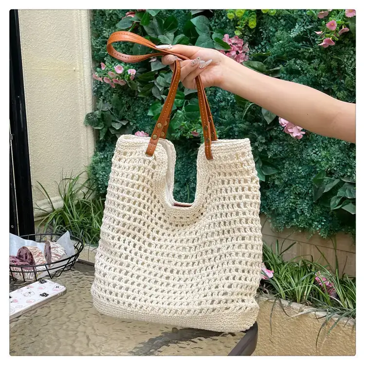Cotton Woven Beach Bag for Women Large Capacity — feature 44