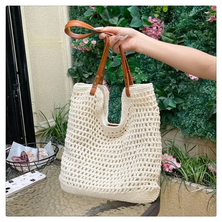 Cotton Woven Beach Bag for Women Large Capacity — feature 45