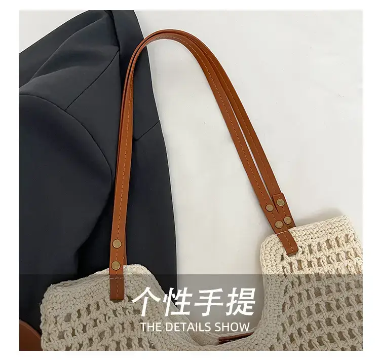 Cotton Woven Beach Bag for Women Large Capacity — feature 6