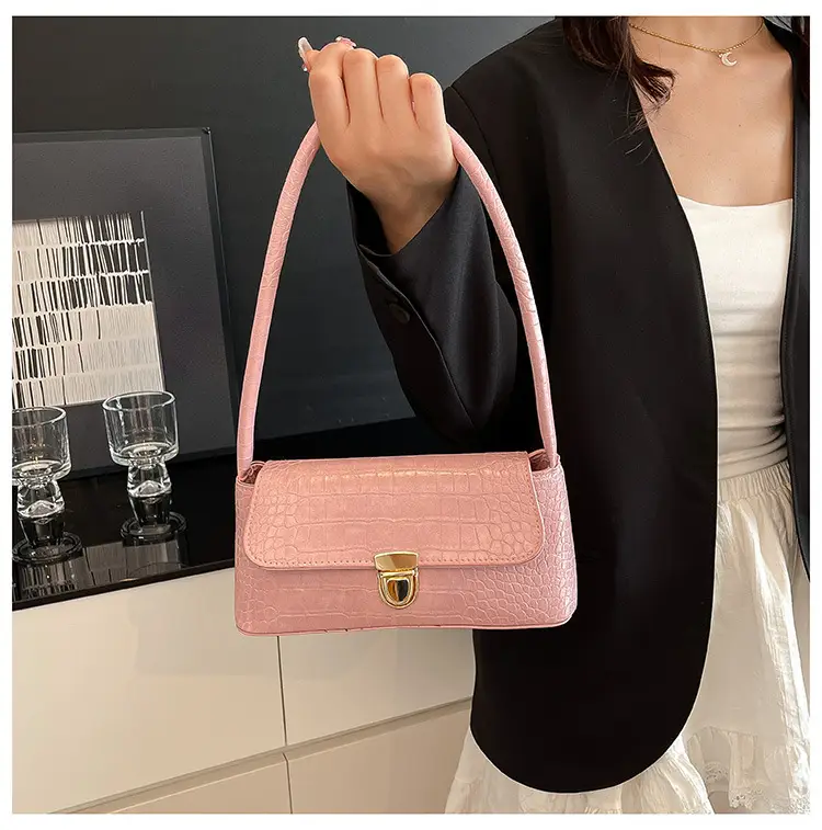 Pink French Niche Shoulder Bag for Women — feature 14