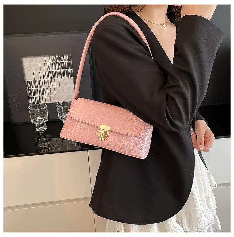 Pink French Niche Shoulder Bag for Women — feature 16