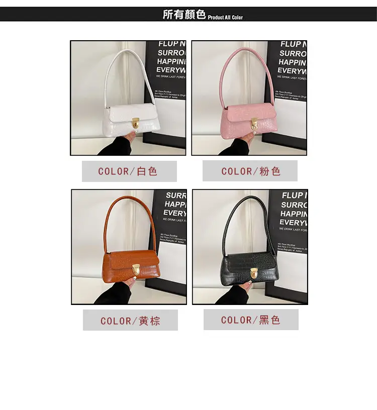 Pink French Niche Shoulder Bag for Women — feature 3