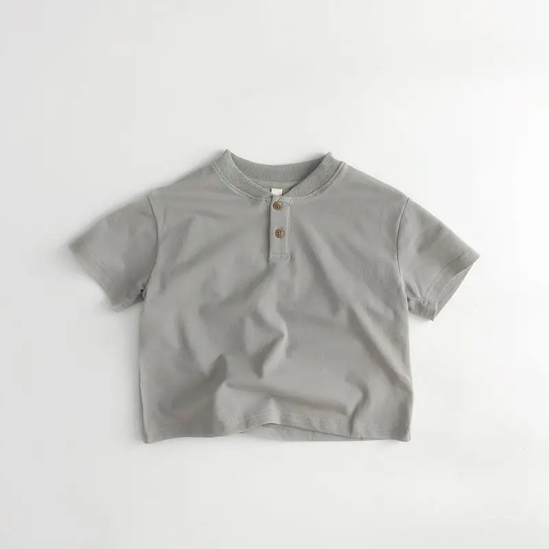 Boys White Short Sleeve Polo Shirt Summer 2025 Kids