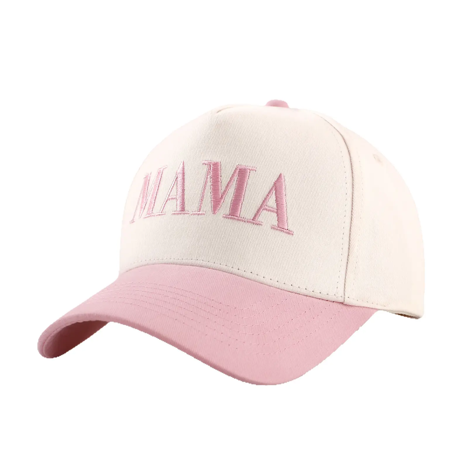 MAMA Embroidered Pink Baseball Cap