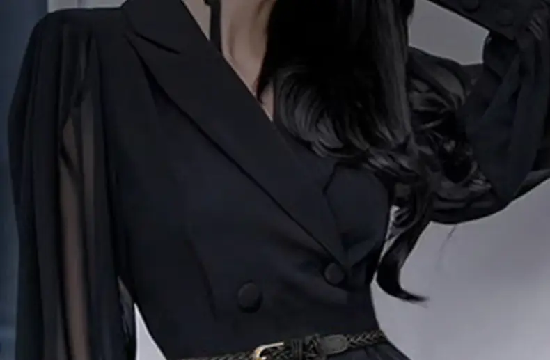 Black Braided Belt with Buckle for Women — feature 1