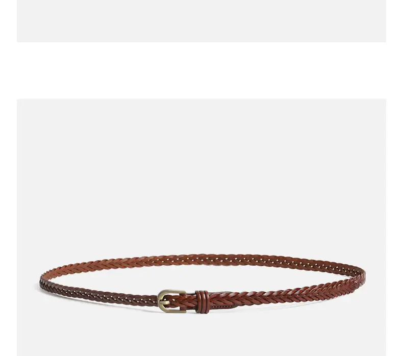 Black Braided Belt with Buckle for Women — feature 14