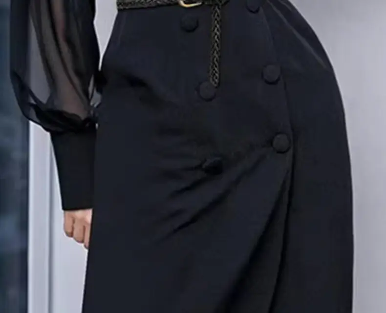 Black Braided Belt with Buckle for Women — feature 2