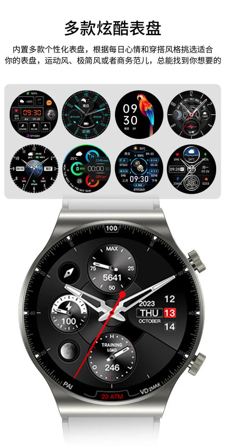 Smart Watch Black Bluetooth Call Multi-Function Health Tracker — feature 10