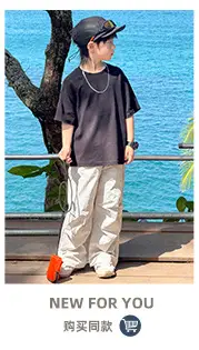 Zhenpinxuan Kids T-Shirt Shorts Set Summer 2025 — feature 14
