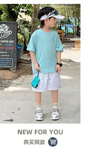 Zhenpinxuan Kids T-Shirt Shorts Set Summer 2025 — feature 16
