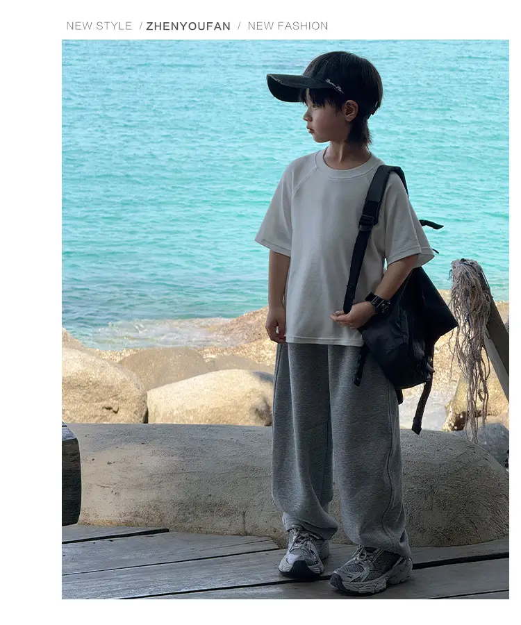 Zhenpinxuan Kids T-Shirt Shorts Set Summer 2025 — feature 26