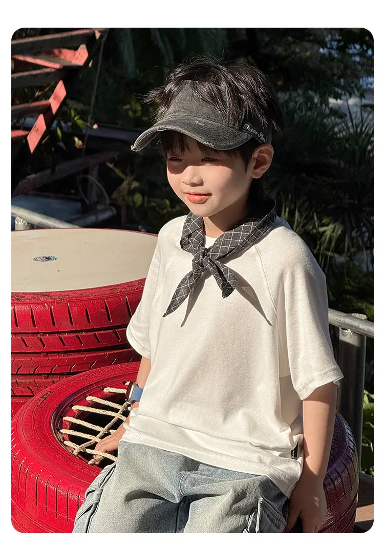 Zhenpinxuan Kids T-Shirt Shorts Set Summer 2025 — feature 3