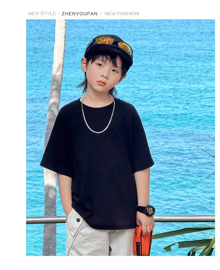 Zhenpinxuan Kids T-Shirt Shorts Set Summer 2025 — feature 36