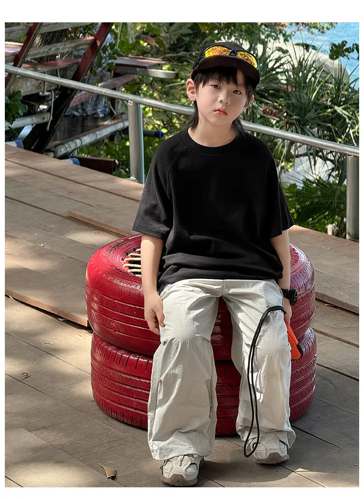 Zhenpinxuan Kids T-Shirt Shorts Set Summer 2025 — feature 37