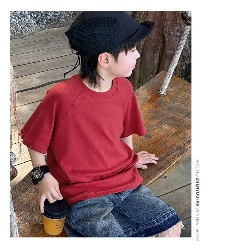 Zhenpinxuan Kids T-Shirt Shorts Set Summer 2025 — feature 45