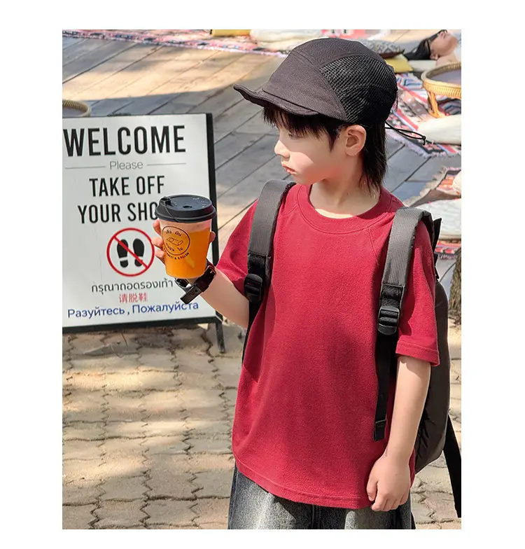 Zhenpinxuan Kids T-Shirt Shorts Set Summer 2025 — feature 48