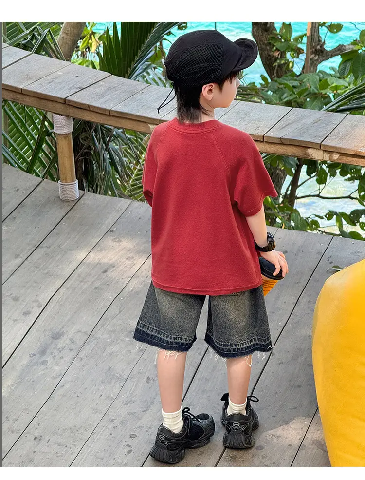 Zhenpinxuan Kids T-Shirt Shorts Set Summer 2025 — feature 50