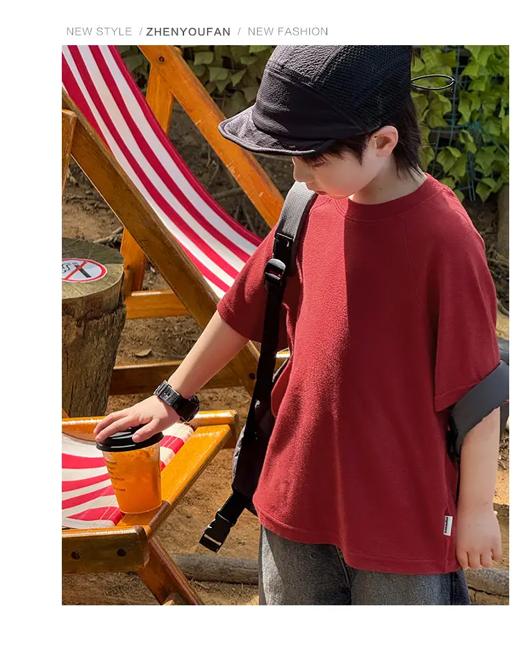 Zhenpinxuan Kids T-Shirt Shorts Set Summer 2025 — feature 53