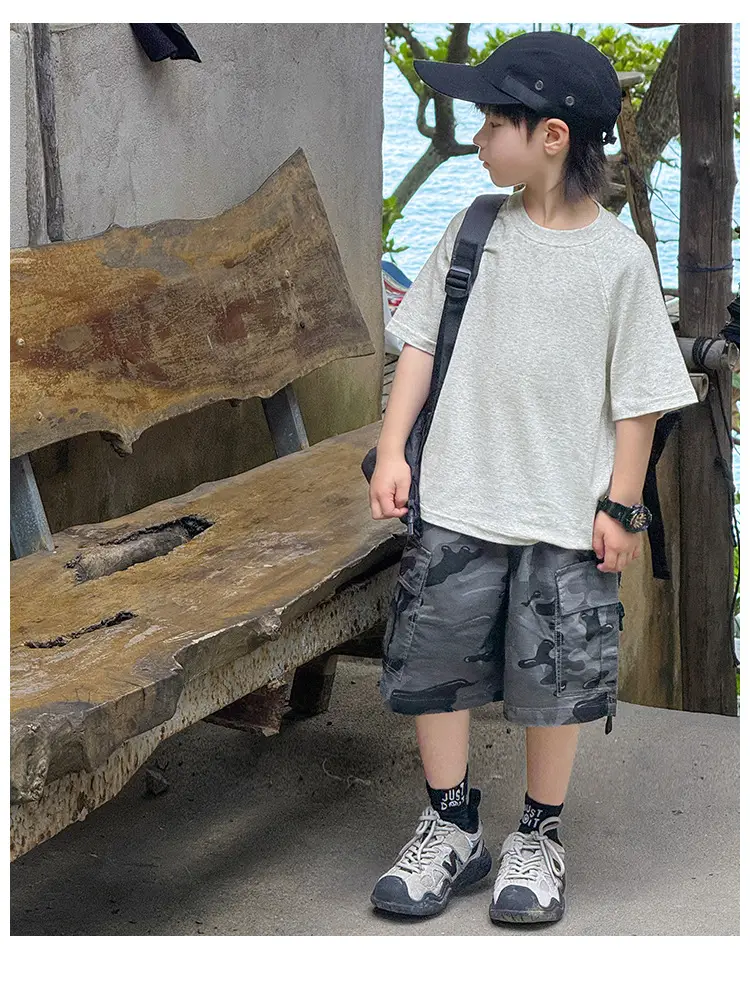 Zhenpinxuan Kids T-Shirt Shorts Set Summer 2025 — feature 57