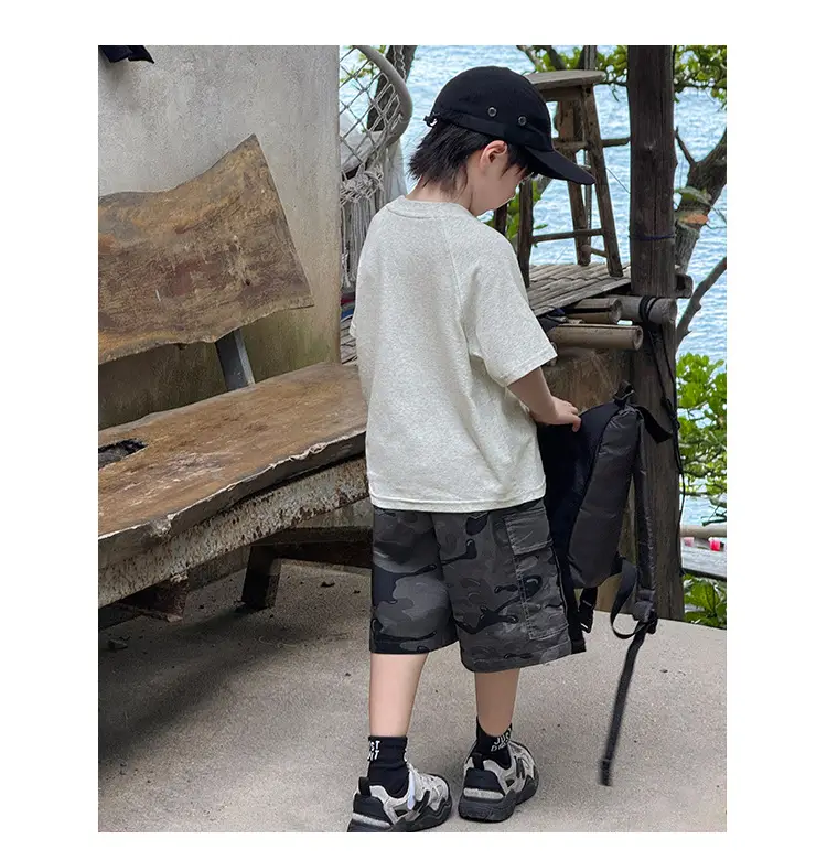 Zhenpinxuan Kids T-Shirt Shorts Set Summer 2025 — feature 59