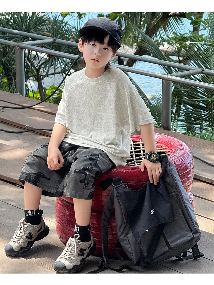 Zhenpinxuan Kids T-Shirt Shorts Set Summer 2025 — feature 63