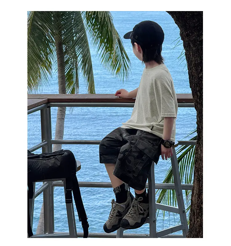 Zhenpinxuan Kids T-Shirt Shorts Set Summer 2025 — feature 64