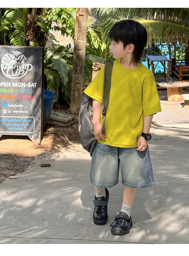 Zhenpinxuan Kids T-Shirt Shorts Set Summer 2025 — feature 72
