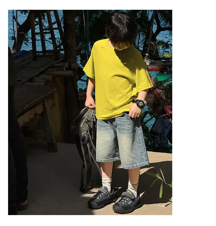 Zhenpinxuan Kids T-Shirt Shorts Set Summer 2025 — feature 74
