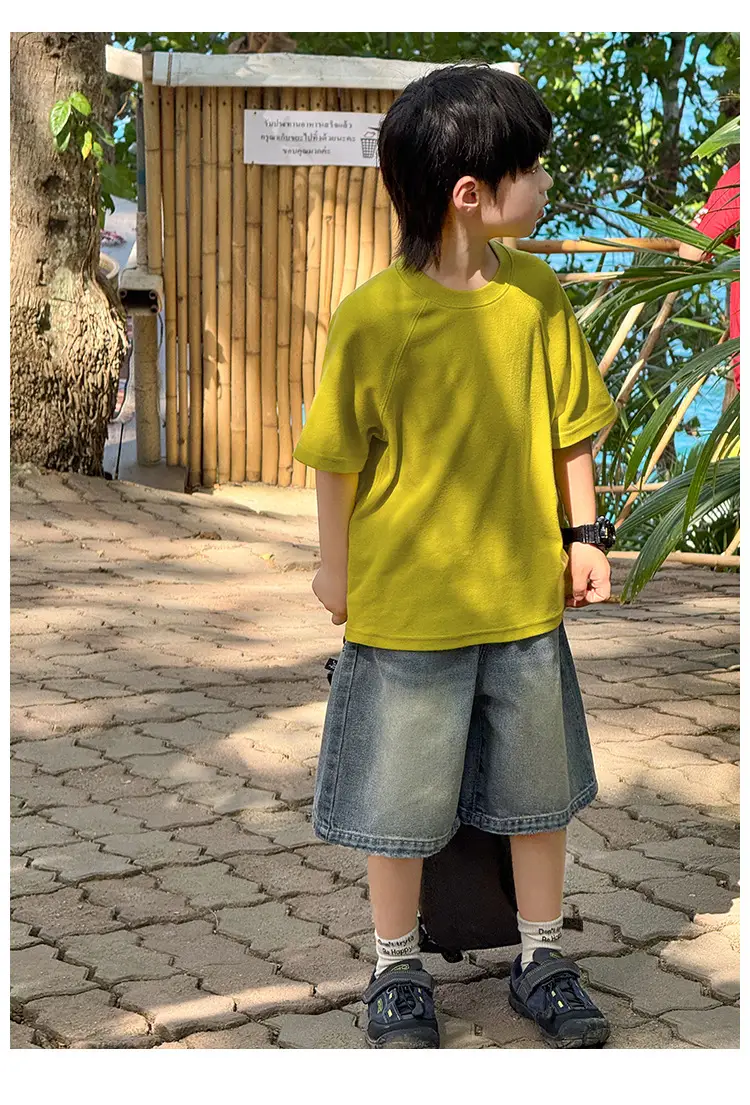 Zhenpinxuan Kids T-Shirt Shorts Set Summer 2025 — feature 78