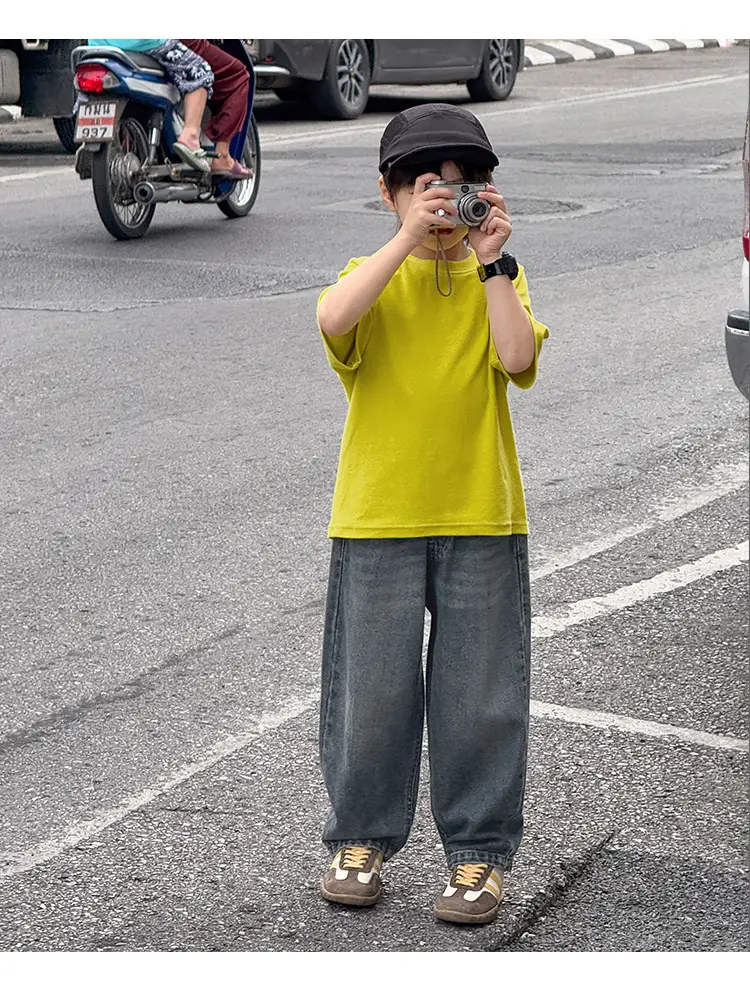 Zhenpinxuan Kids T-Shirt Shorts Set Summer 2025 — feature 80