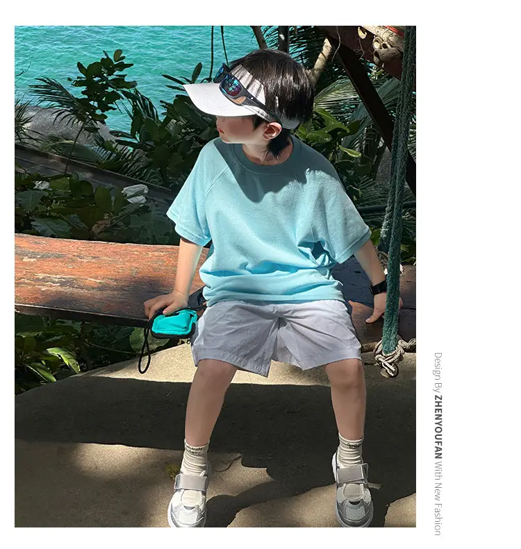 Zhenpinxuan Kids T-Shirt Shorts Set Summer 2025 — feature 84