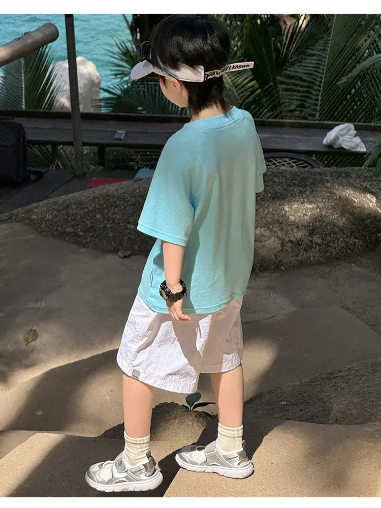 Zhenpinxuan Kids T-Shirt Shorts Set Summer 2025 — feature 86