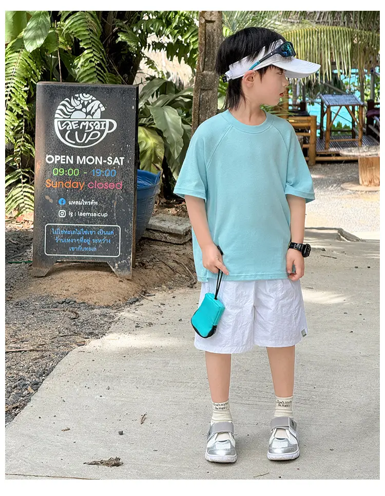 Zhenpinxuan Kids T-Shirt Shorts Set Summer 2025 — feature 90