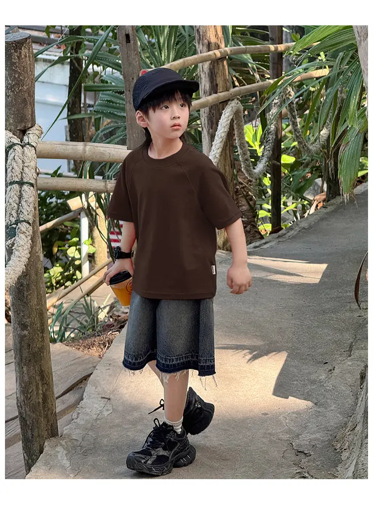 Zhenpinxuan Kids T-Shirt Shorts Set Summer 2025 — feature 97
