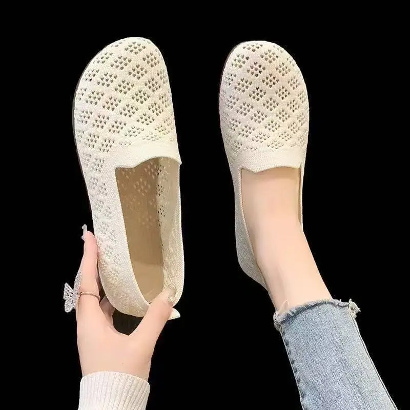 Women's Black Mesh Slip-On Sandals Summer — feature 2