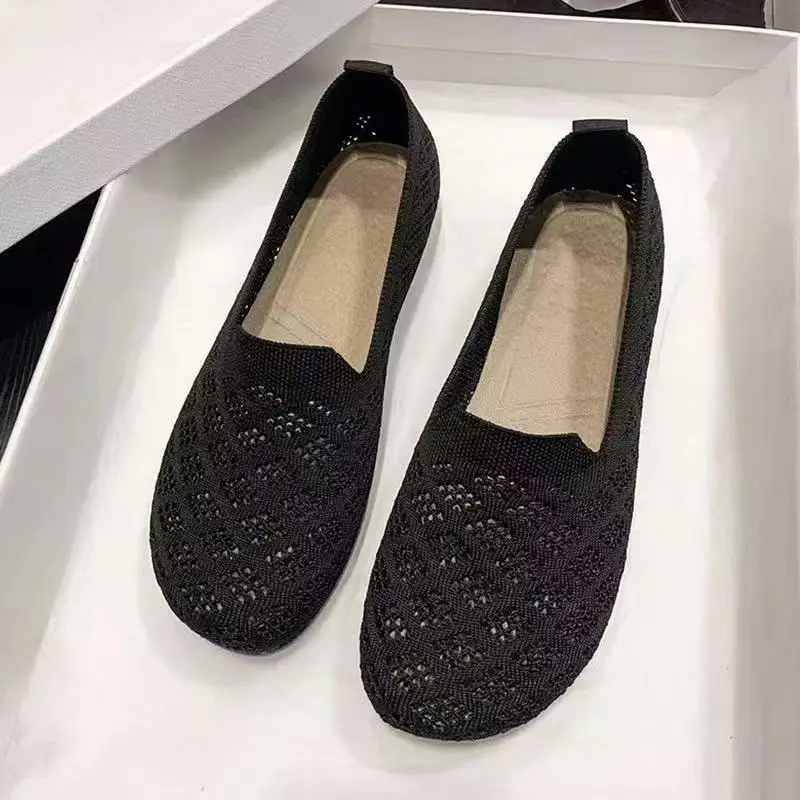 Women's Black Mesh Slip-On Sandals Summer — feature 7
