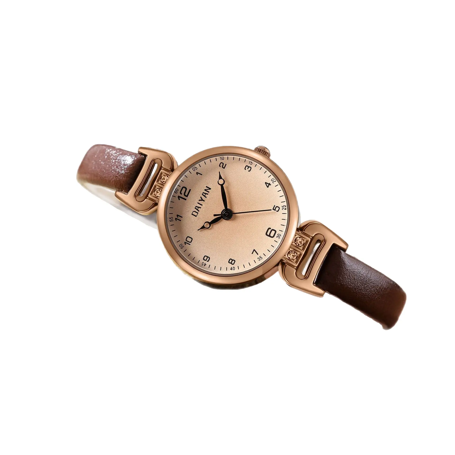 Vintage British Style Women's Watch K310 Brown Leather - Image 5