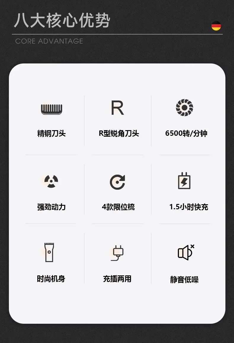 Professional Hair Clipper with Digital Display — feature 4