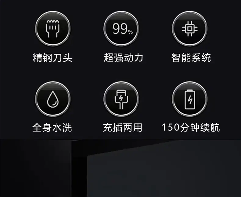 Wireless Electric Hair Clipper with Digital Display — feature 4