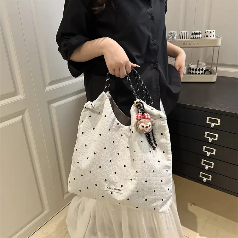 Red Polka Dot Shoulder Bag for Girls 2025 Summer - Image 5