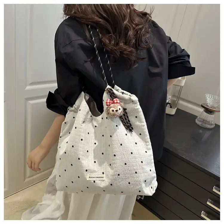 Red Polka Dot Shoulder Bag for Girls 2025 Summer — feature 10