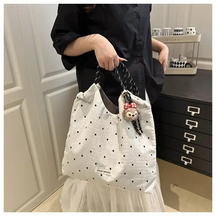 Red Polka Dot Shoulder Bag for Girls 2025 Summer — feature 9