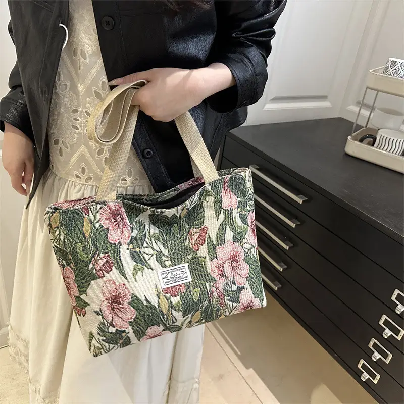 Women Floral Embroidered Commuter Tote Bag 2026 - Image 7